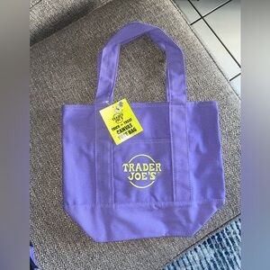 Trader Joe's Purple Tote Bag